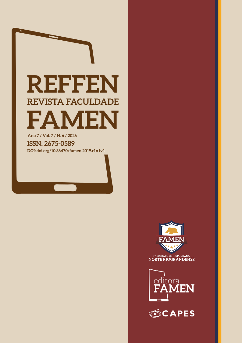 					Visualizar v. 7 n. 6 (2026): REVISTA FACULDADE FAMEN - REFFEN
				